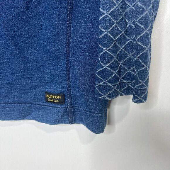Burton Denim Blue Jasper Sweater Cowl Neck Pullover Sweatshirt Tunic - Picture 4 of 11